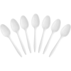 Comfy Package Plastic Spoons Disposable Cutlery Teaspoon Set, 1000-Pack