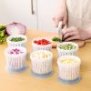 1pc Double Layer Vegetables Sealed Keeper Fresh Storage Box With Drain Basket Refrigerator Use Draining Crisper Strainers Container