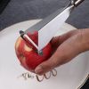 Multifunctional Apple Triangle Push Knife Potato Stainless Steel Fancy Fruit Knife Creative Carving Restaurant Plate Peeling Kni