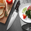 MOSFiATA Chef Knife 8 Inch Kitchen Cooking Knife, 5Cr15Mov High Carbon Stainless Steel Sharp Knife with Ergonomic Pakkawood Handle