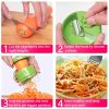 1pc; Vegetable Spiralizer; Household Vegetable Grater; Reusable Fruit Grater; Kitchen Potato Slicer; Vegetable Spiral Cutter; Kitchen Gadgets